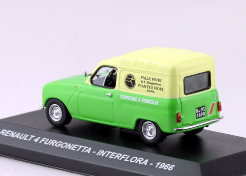 Die-cast Renault 4 Transporter Interflora 1966 1:43 Ixo//Alt Modellauto