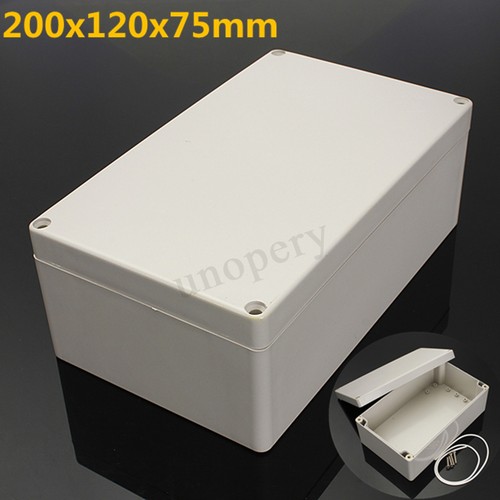 WATERPROOF ABS PLASTIC ELECTRONICS PROJECT BOX ENCLOSURE HOBBY CASE W SCREW