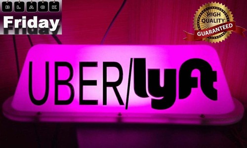 14 inch 6 LED Taxi Cab DIY Sign Roof Top Topper Car Bright Light Strong PINK