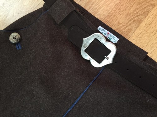 Moser /& divin Rock festif NOUVEAU marron bleu Adhesive Ceinture 34 36 38 Nouveau