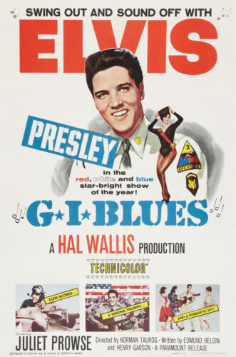 "G.I BLUES" ELVIS PRESLEY .Classic Movie Poster A1A2A3A4 Sizes 