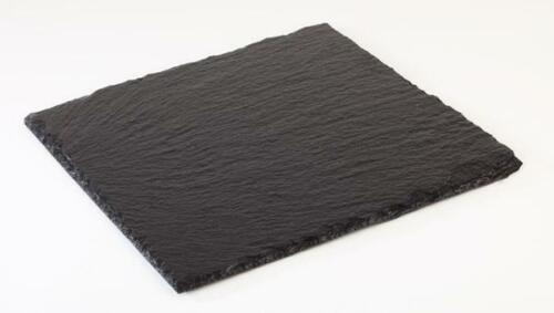 Naturschiefer Platte schwarz mit gebrochenem Rand in 3 Größen Gastlando 