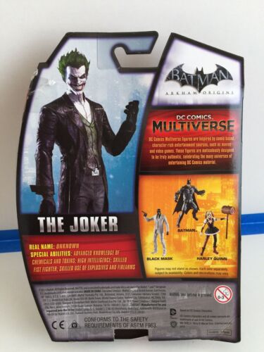 Details about  / 2014 Mattel DC Batman Arkham Origins Multiverse The Joker Action Figure MOC