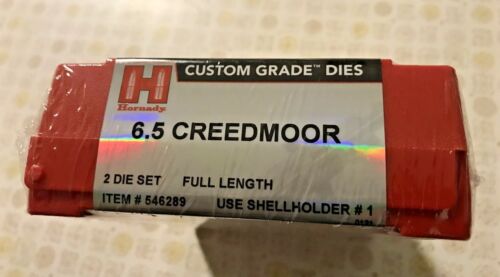 Details about  / HORNADY CUSTOM GRADE 2 DIE SET 6.5 CREEDMOOR  #546289 NEW IN SEALED CASE