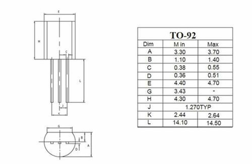 20 Stücke MAC97A8 97A8 0.6A 600V Triac TO-92 Transistoren