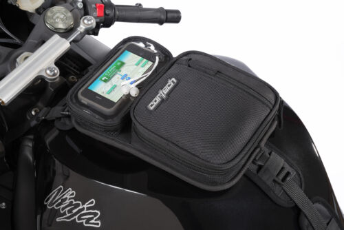Cortech Super Micro 2.0 Motorcycle Fuel Tank Bag Magnetic and Strap Mount