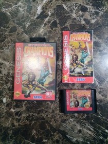 Sega Genesis 16 Bit Console Bundle With 8 Complete Game Lot Sonic2 MKII Shinobi