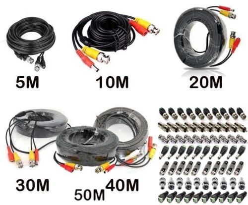 CCTV Vorgefertigt BNC Video und Dc Stromkabel 5m 10m 15m 20m 30m 40 M 50m