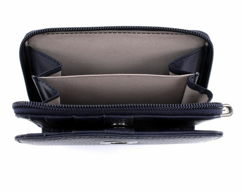 MANDARINA DUCK Mellow Leather S Purse Geldbörse Dress Blue Blau Neu