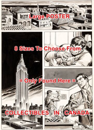3 FEET DOC SAVAGE 1976 Pig DARTS Chess = POSTER Comic Book Artwork 8 SIZES 17" 
