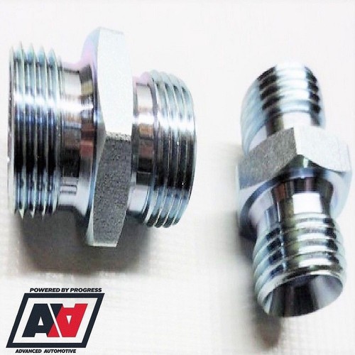 1//2 BSP x 5//8 BSP Male Male Steel Adaptors ADV OIL COOLER HOSE PIPE FITTINGS