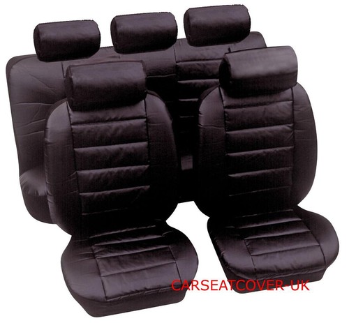 Luxury Padded Leather Look Car Seat Covers Full Set Rover 75