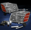 CRYSTAL CHROME HEAD LIGHTS LAMP W//DRL LED+6K HID FOR 2004-2014 TITAN//2007 ARMADA