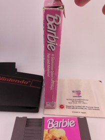 Mattel Nintendo Nes Game Barbie Pal-A Cib Retro Platformer Entertainment Rare
