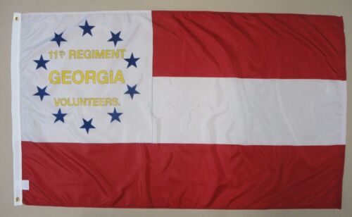 11th Georgia Infantry Regiment Indoor Outdoor Historical Dyed Nylon Flag 3&#039; X 5&#039;