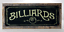 Billiards Metal Sign,On Handmade Rustic Reclaimed Wood Frame Eight Ball Pool