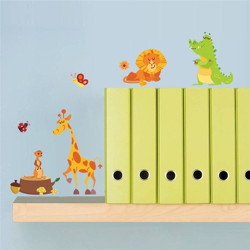 Jungle Animals Wall Stickers for Kids Rooms Safari Nursery Rooms Baby Home Decor