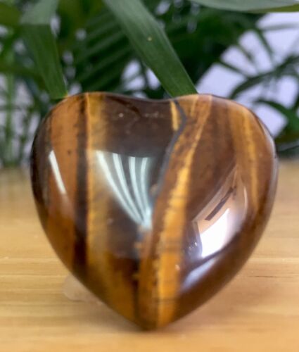 30 mm Tiger Iron Heart Gemstone Heart Specimen Crystal Heart Pocket Heart Reiki 