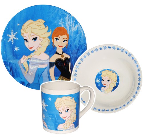 Frozen /" Kindergeschirr aus Por Geschirrset 3 tlg /" Disney die Eiskönigin