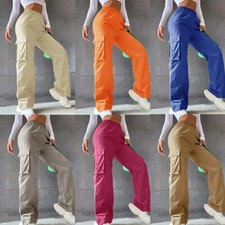 Pantalon Cargo Pour Femme Jambe Large Vêtements De Travail De Combat /