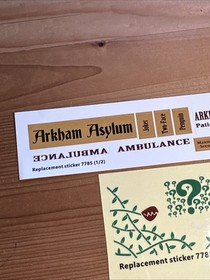 New Lego 7785 Batman Arkham Asylum Replacement Sticker Pack - Reputable Seller