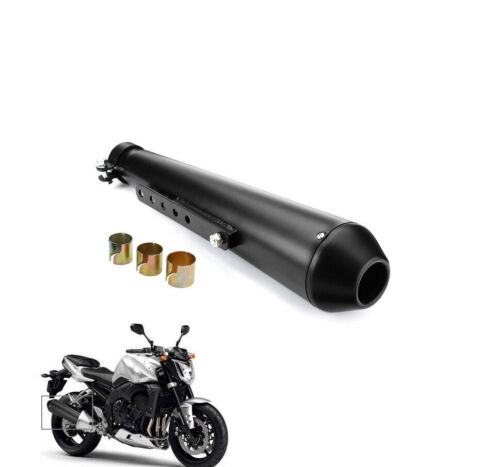 1PCS Matte Black 39-46mm Retro Electroplating Motorcycle Muffler Exhaust Pipe 