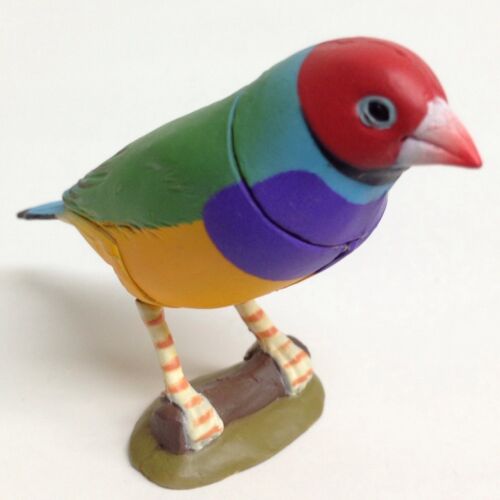 Choco Egg Mini Figure Bird Gouldian Finch 2pcs Red /& Black Kaiyodo Japan