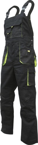 Triuso POWER Latzhose schwarz//grün 270g