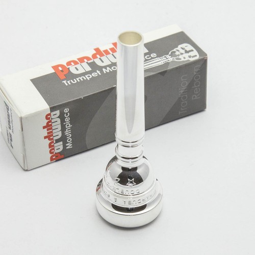 Genuine Parduba Double Cup 0 Silver Trumpet Mouthpiece NEW