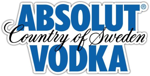 Absolut Vodka Alcohol Car Bumper Window Locker Sticker Decal 6/"X3/"