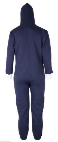 KIDS BOYS GIRLS PLAIN HOODED ALL IN ONE JUMPSUIT Wanzie PLAYSUIT Age 7-13 YEARS