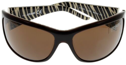 Just Cavalli Sunglasses Women Brown Havana Wrap 100/% UV Protection JC204S 83E