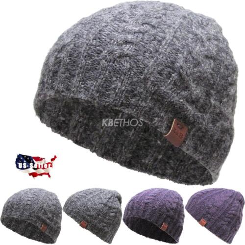 Short Cable Beanie Winter Ski Skully Striped Heather Colors CLEARANCE SALE! 