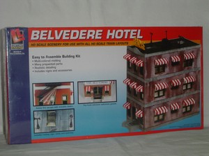 LIFE-LIKE TRAINS HO SCALE BELVEDERE HOTEL KIT #433-1339 | eBay