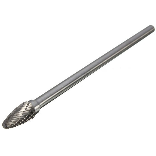 4Pcs Rotary Burr 6mm Shank 6/'/' Long Reach Double Cut Carbide Tool Kit Durable