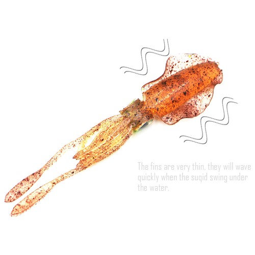 Soft Silicone Fishing Tackle long tail Squid Skirt Lure Saltwater Octopus Bait