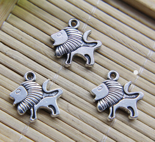 20~50pcs Retro Cute Lion Alloy Charms Pendant Jewelry Making DIY 16*15mm