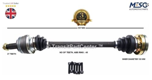 REAR DRIVE SHAFT BMW 3 E92 320d xDrive 2010-2013 COUPE RIGHT HAND DRIVER SIDE