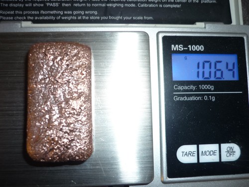 Kupferbarren ca 100 Gramm