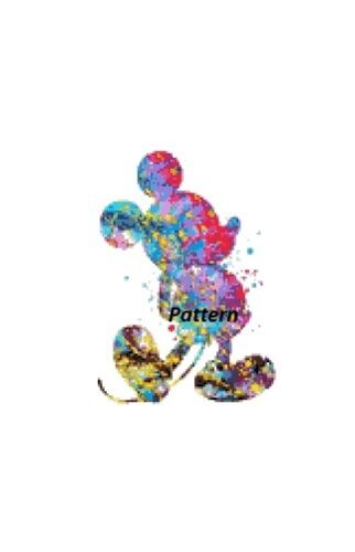 Paper version or PDF files. Abstract Mickey Mouse Cross Stitch Pattern 