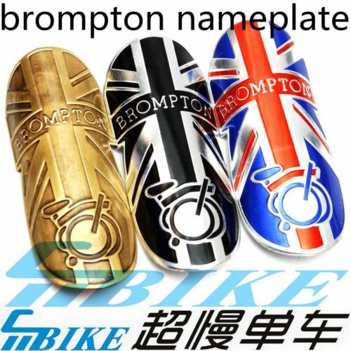Details about  / Free Shipping ACE Brompton Bicycle Metal Head Badge decal head stem name plate