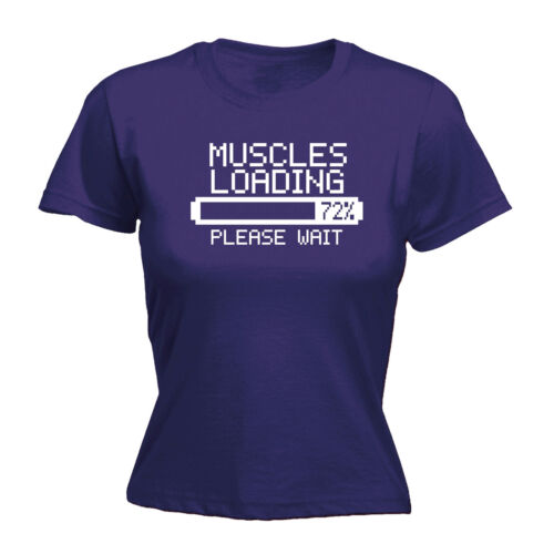 Muscles Loading WOMENS T-SHIRT mothers day training workout goals gym funny gift 