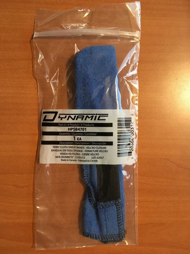 10 SAFETY TERRY CLOTH CONSTRUCTION HARD HAT SWEAT BANDS WITH VELCRO CLOSURE