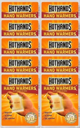 HotHands Air-Activated 10 Hour Hand Warmers 5 Pairs = 10 Warmers