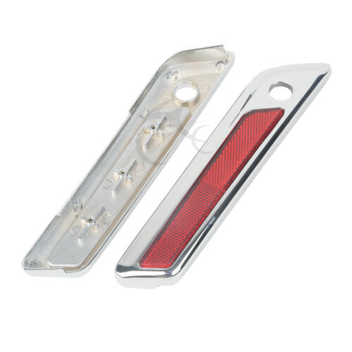 Chrome Saddlebag Hinge Latch Covers Fit For Harley Touring Road King Glide 14-20