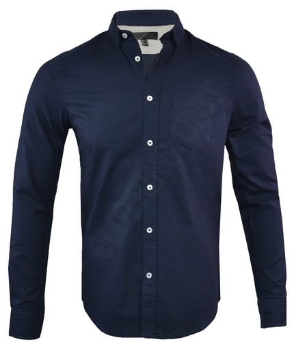 Mens Cotton Rich Oxford Long Sleeved Shirt Plain Casual Summer S-XXL