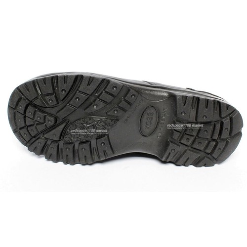 Mens Chef Shoes Leather Non slip Safety for Cook Poly Sheet Toe Cap Black color