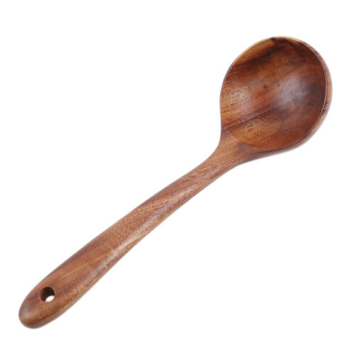1PC Wooden Spoons Utensil Kitchen Cooking Bamboo Tools Wood Spatula Home DP