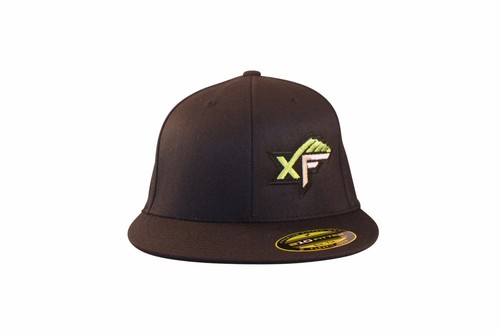 XtremeFinz XF Logo Flexfit Premium 210 Fitted pêche chapeau-Marine Foncé