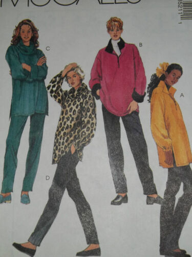 LADIES VERY COMFORTABLE TRACK JACKET & PANTS PATTERN  XS-XL FF McCALL'S # 8521 